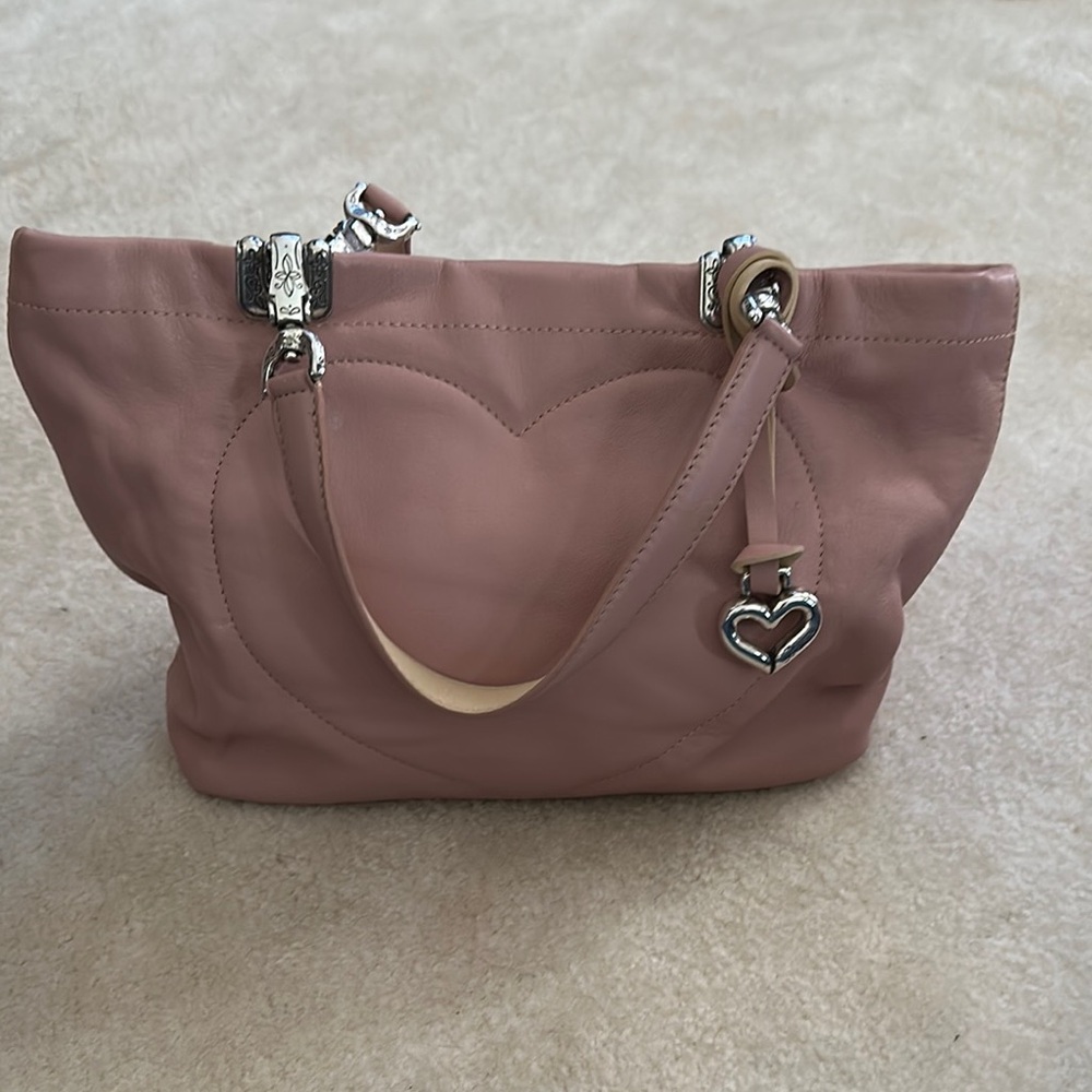 Pink Heart-Embellished Women's Bag